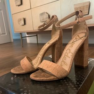 Sam Edelman cork style heels
